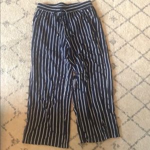 Jcrew striped cropped pants